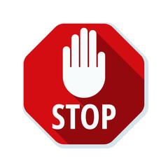 Stop sign illustration