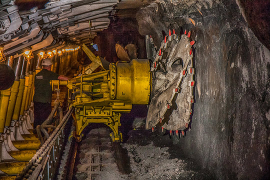Machine in a coal mine.