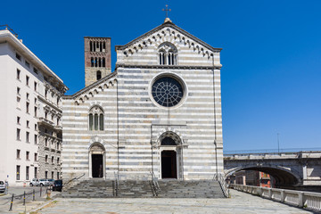 Fototapeta premium Saint Stephen Church in Genoa