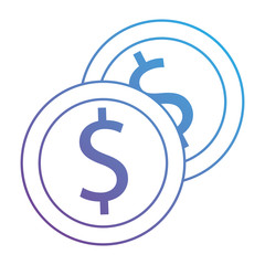 coin money isolated icon