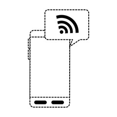 smartphone device with wifi signal