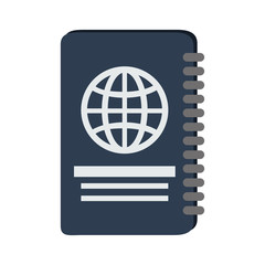 Passport travel document icon vector illustration graphic design