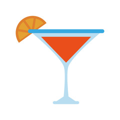 Lemon cocktail drink icon vector illustration graphic design