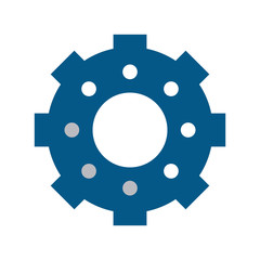 Gear machinery piece icon vector illustration graphic design