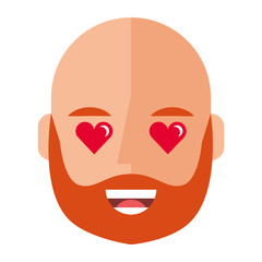 lovely young man avatar character vector illustration design