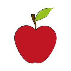 Apple fruit isolated icon vector illustration graphic design