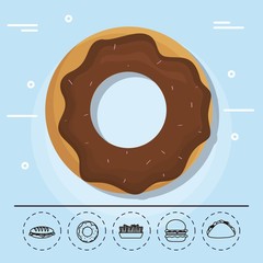 donut for family summer picnic 