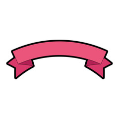 elegant ribbon frame icon