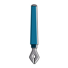 Fountain pen isolated icon vector illustration graphic design