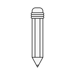 Wooden pencil isolated icon vector illustration graphic design