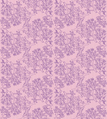 Hand drawing cherry blossoms. Seamless pattern. Spring. Cherry blossoms. Blooming cherry.