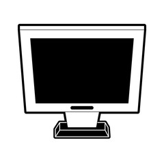 Computer screen technology icon vector illustration graphic design