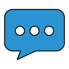 speech bubble message icon vector illustration design