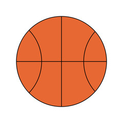 Basketball ball isolated icon vector illustration graphic design