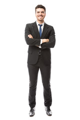 Obraz premium Attractive businessman in a studio