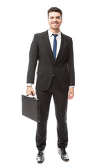 Businessman carrying a briefcase