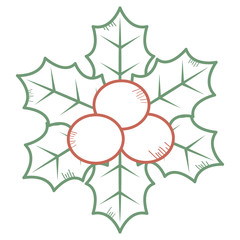 christmas leafs decorative frame