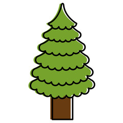 christmas tree isolated icon