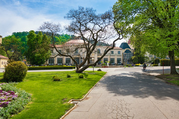 Historical building on spa island in Piestany (SLOVAKIA)