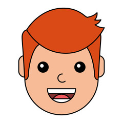 Obraz premium young man happy avatar character vector illustration design