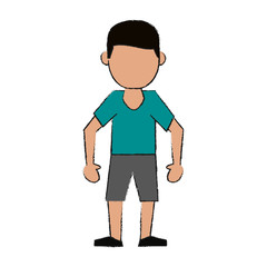 Man avatar cartoon icon vector illustration graphic design