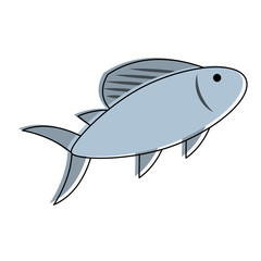 Fish food isolated icon vector illustration graphic design