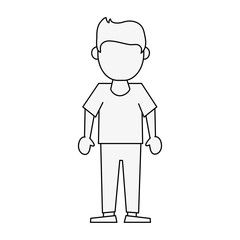 Man avatar cartoon icon vector illustration graphic design