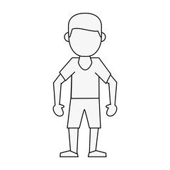 Man avatar cartoon icon vector illustration graphic design