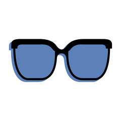 Fototapeta premium classic glasses accessory fashion icon vector illustration