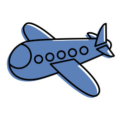 airplane fly travel toy icon vector illustration