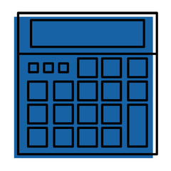 calculator device maths count icon vector illustration