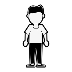 Man avatar cartoon icon vector illustration graphic design