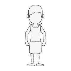 Woman avatar cartoon icon vector illustration graphic design