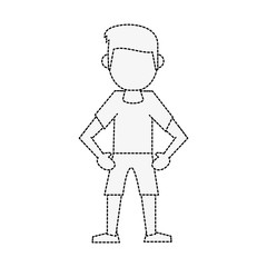 Man avatar cartoon icon vector illustration graphic design