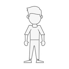 Man avatar cartoon icon vector illustration graphic design