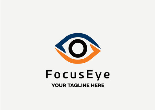 Focus Eye Logo Template Design Vector, Emblem, Design Concept, Creative Symbol, Icon