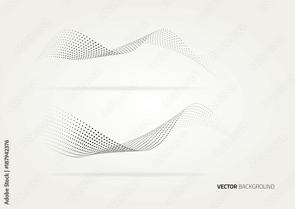 Wall mural vector halftone dots.