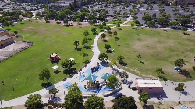 San Diego - Liberty Station NTC Park - Drone Video  Aerial video of Liberty Station NTC Park located on a former naval training center, this shopping hub also offers art galleries & museums.