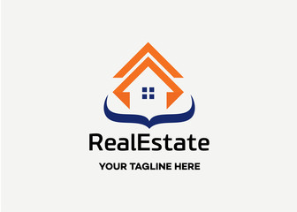 Real Estate Logo Template Design Vector, Emblem, Design Concept, Creative Symbol, Icon