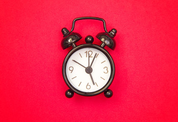 An Isolated Classic Black Alarm Clock