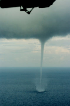 Cyclone storm on the high seas