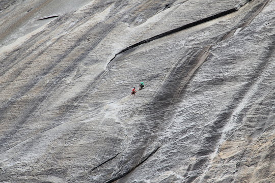 Rock climbing in Yosemite