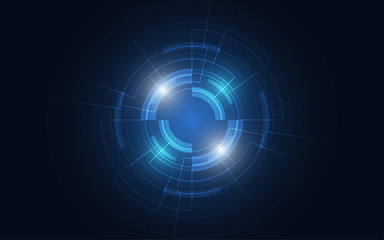 Fototapeta premium Abstract technology background Hi-tech communication concept innovation background vector illustration
