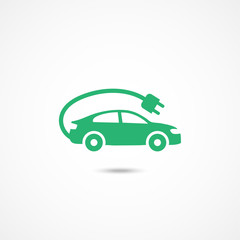 Electric car icon