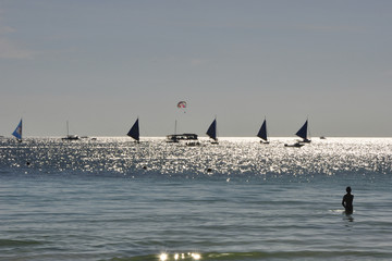 Beach Sailboats