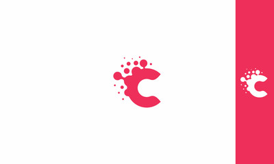 C, c logo, digital, network, wireless, initials, letters, emblem symbol icon vector logo