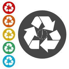 Recycle eco symbol, Recycle sign 