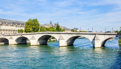 Fototapeta na wymiar View of Pont Royal. Paris. France