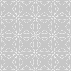 Gray and white geometric print. Seamless pattern