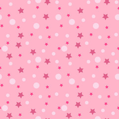 Seamless Beautiful Seamless Pattern with circles and stars